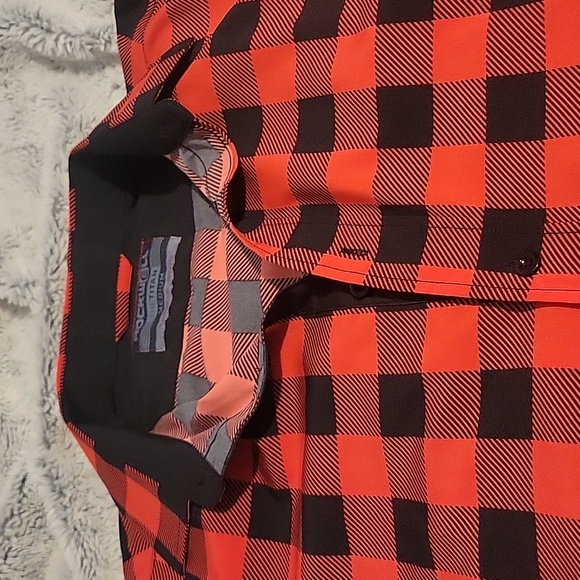 Rockwell Red Plaid Dress Shirt Medium - Picture 3 of 7